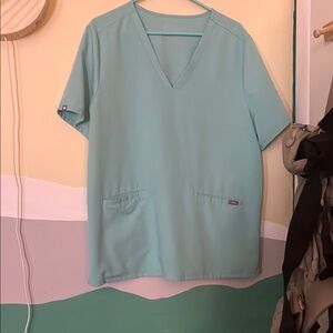 Figs Women's Scrub Top in Light Green